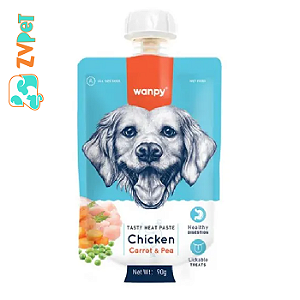 Petisco Cremoso Creamy Sache Frango Cenoura Ervilha Para Caes 90g Winpy