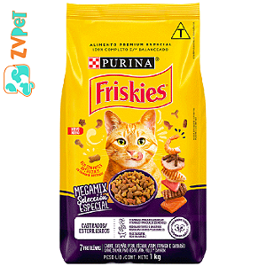 Racao Friskies Megamix Para Gatos Adultos Castrados 1kg