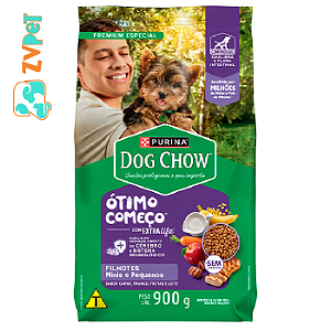 Racao Dog Chow Para Caes Filhotes De Racas Pequenas Sabor Frango E Arroz 900g