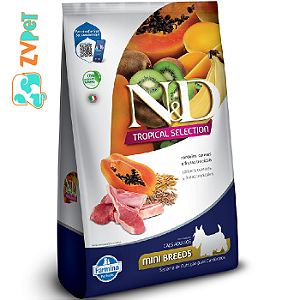 Racao Farmina Ned Tropical Selection Para Caes Adultos De Porte Mini E Pequeno Sabor Cordeiro, Cereais E Frutas Tropicais 2 Kg