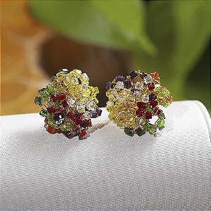 Brinco Frufru Colorido pequeno