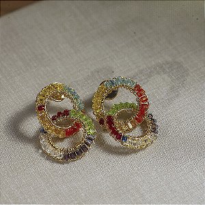Brinco Elos colorido
