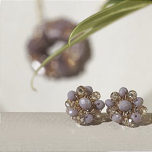 Brinco Florzinha lavanda
