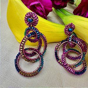 Brinco Grace Magenta