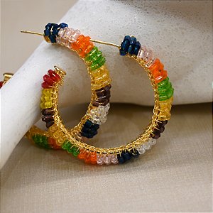 Brinco Argola Grande Colors