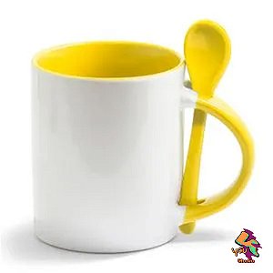 CANECA PERSONALIZADA COM COLHER