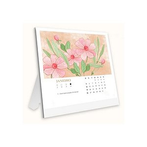 Calendário de Mesa 2025 Floral Ana Luísa