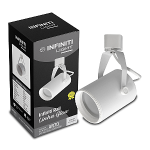 Infiniti Light Spot Direcionável Glow AR70 P/ Trilho Eletrificado Branco