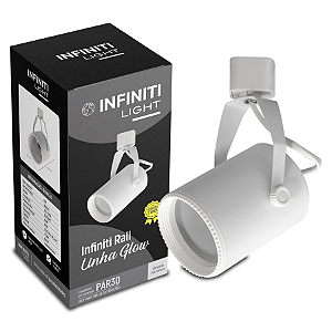Infiniti Light Spot Direcionável Glow PAR30 P/ Trilho Eletrificado Branco