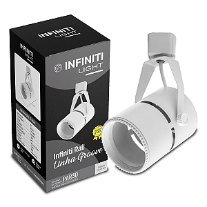 Infiniti Light Spot Direcionável Groove PAR30 P Trilho Eletrificado Branco