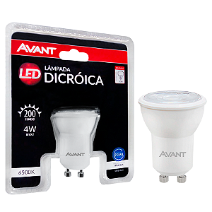 Avant Lâmpada LED Mini Dicróica MR11 GU10 Bivolt 4W 6500K