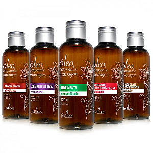 ÓLEO DE MASSAGEM CORPORAL 120ML FEITIÇOS AROMATICOS