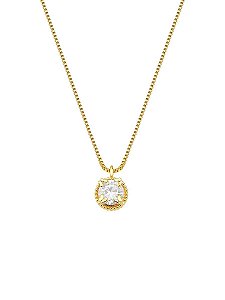 Colar Ponto de Luz Banhado à Ouro 18k