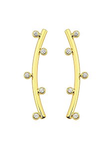 Ear Cuff Ziconias Incolores