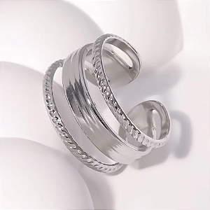 Anel Virtuoso Aço Premium