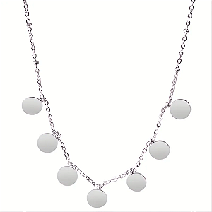 Colar Mini Medalhinhas | Aço Premium