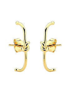 Ear Hook Nó | Banhado à Ouro 18k