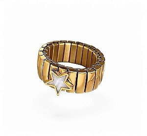 Anel Flex Gold | Estrela Madrepérola
