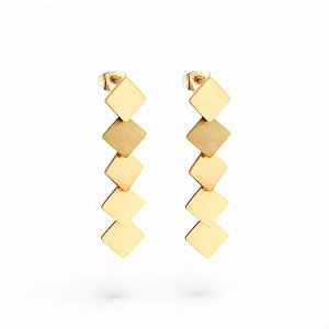Brinco Losangos | Gold