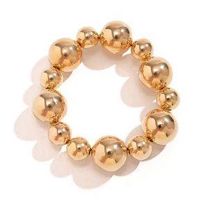 Pulseira Esferas Maxi | Dourada