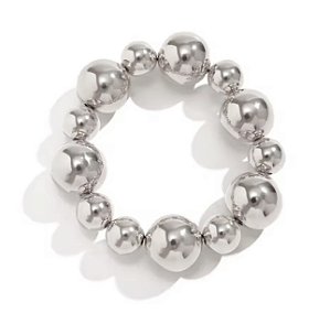 Pulseira Esferas Maxi | Prateada