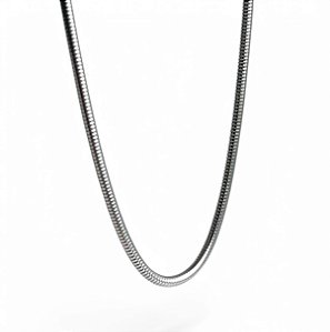 Colar Rabo de Rato 4mm | Prateado