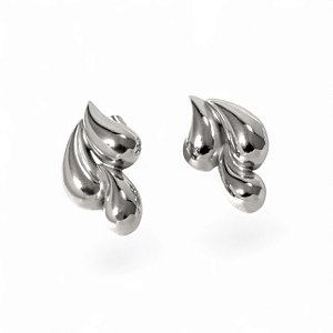 Brinco Gotas Elegantes | Prateado