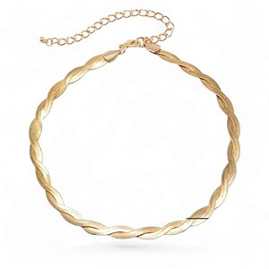 Choker Trançada | Dourada