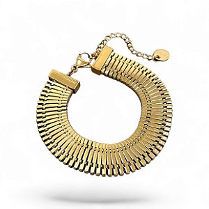 Pulseira Malha Real Dourada