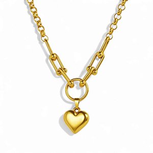 Colar Pulse | Aço Premium Gold