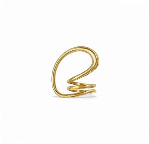 Anel Arte em Curvas | Dourado