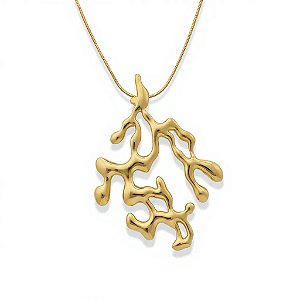 Colar Alga | Dourado