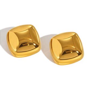 Brinco Maxi Forma | Quadrado Dourado