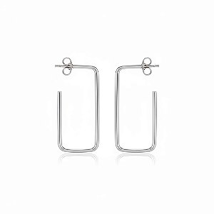 Brinco Argola Retângulo