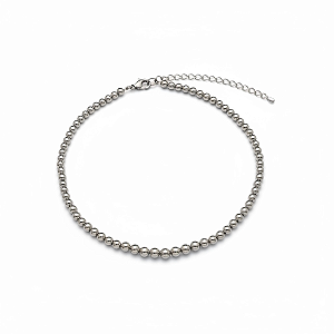 Choker Elo Bolinhas | Prateada
