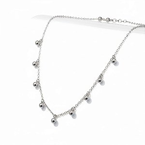 Colar Esferas Suspensas