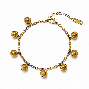 Pulseira Esferas Suspensas