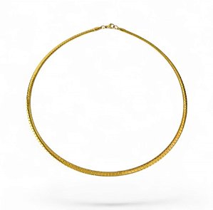 Choker Snake Semi Rígido | 4mm | Gold