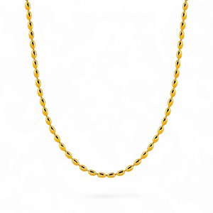 Colar Pontilhado Minimal | Dourado
