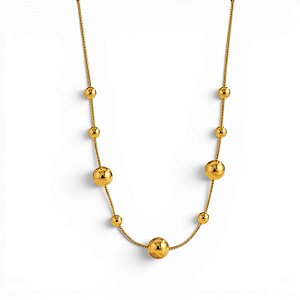 Colar Sphera Celine | Ouro 18k