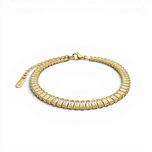 Pulseira Riviera Zircônia | Ouro 18k