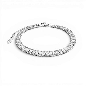Pulseira Riviera Zircônia Cúbica | Prateada