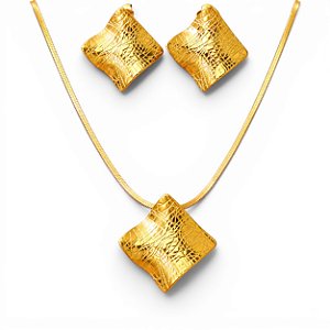 Conjunto Riskado | Ouro 18k