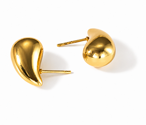 Brinco Gota Minimalista | Ouro 18k