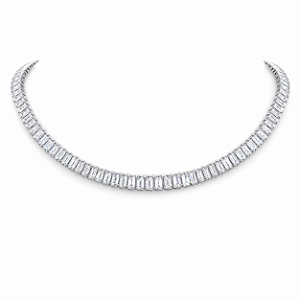 Choker Riviera | Aço Prateado com Zircônias