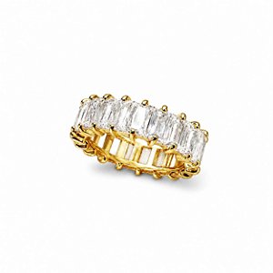 Anel Crystal | Dourado
