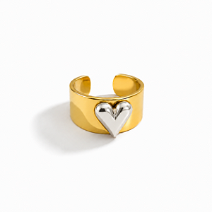 Anel Statement Duo | Dourado