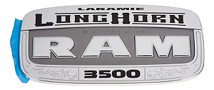 Kit Emblema Porta Dodge Ram 3500 Long Horn Original Mopar