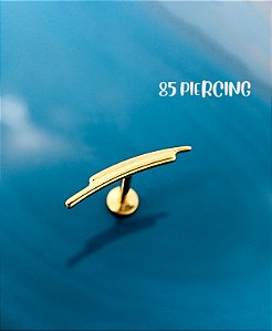 LBT DUAS LINHAS CURVA GOLD PVD TITÂNIO