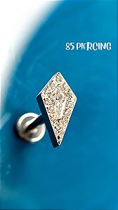 LBT LOSANGO ZIRCONIAS CRAVEJADAS TITANIO